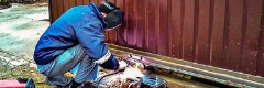 сварка ворот в железнодорожном